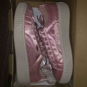 Pink Platform Puma Shoes